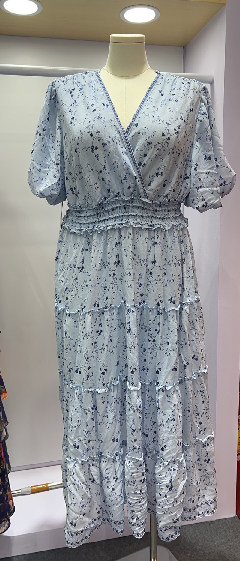 Blue ruffle dress