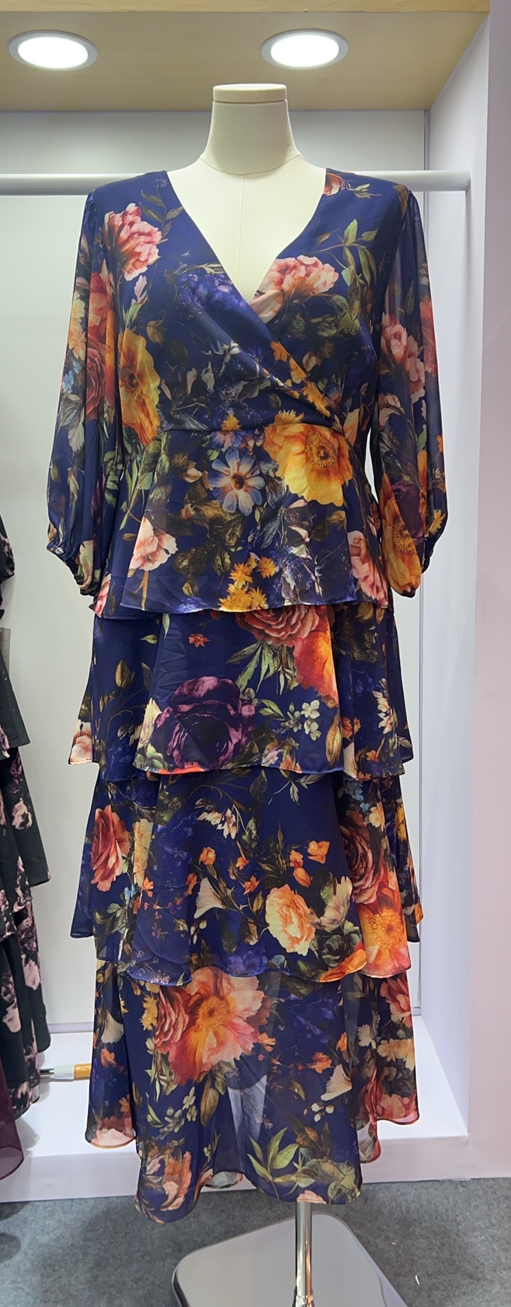 Tiered floral dress