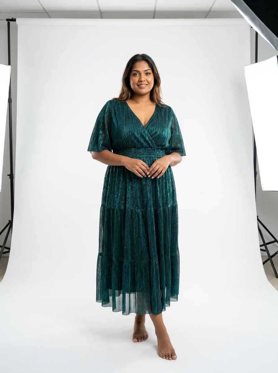 Emerald Green Midi Dress — view 2