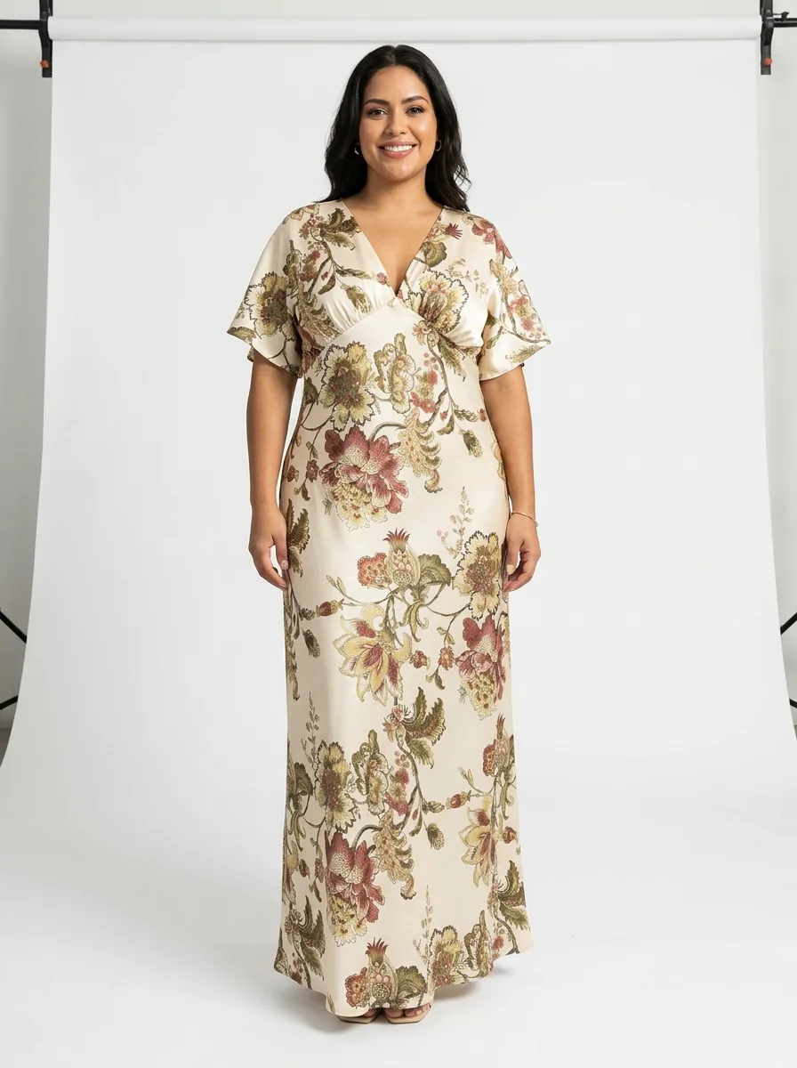 Digital Print Maxi Dress — view 2