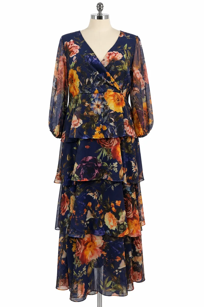 Floral Digital Print Maxi Dress — view 1
