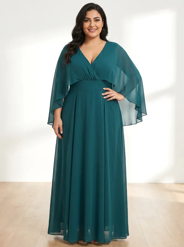 Chiffon Print Maxi Dress