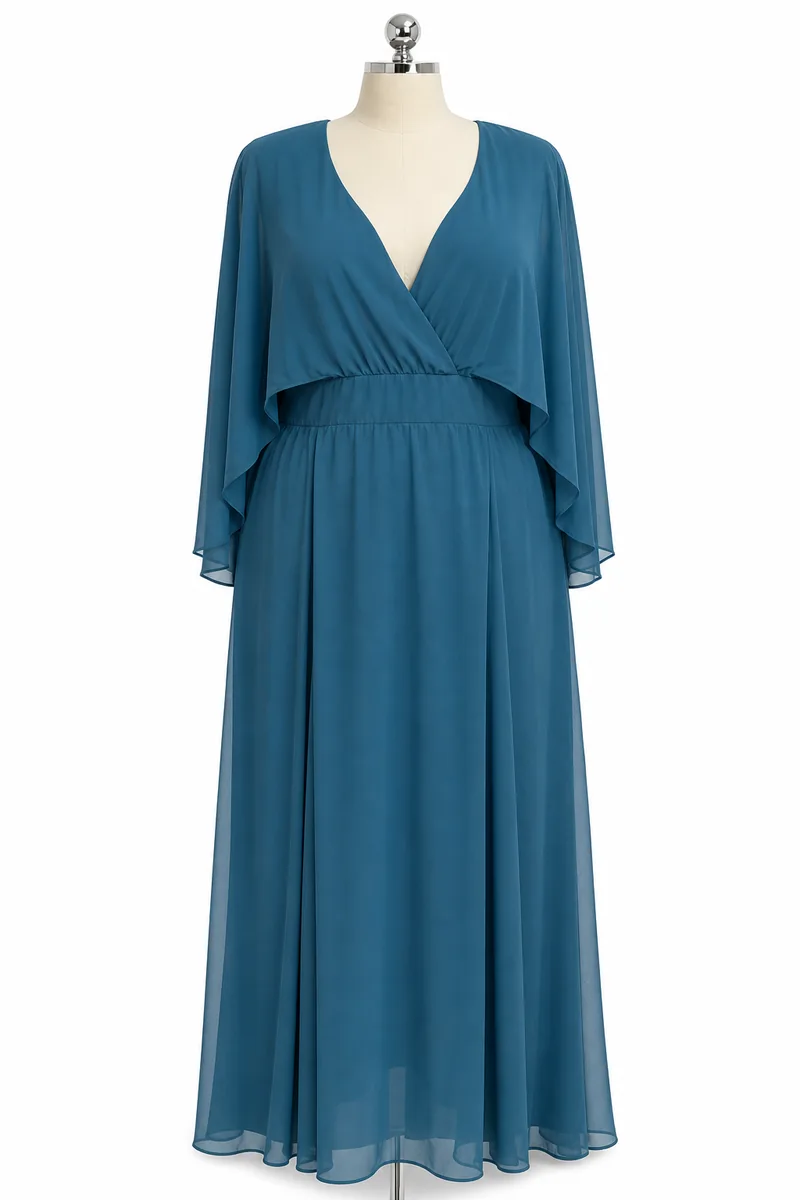 Chiffon Print Maxi Dress — view 1
