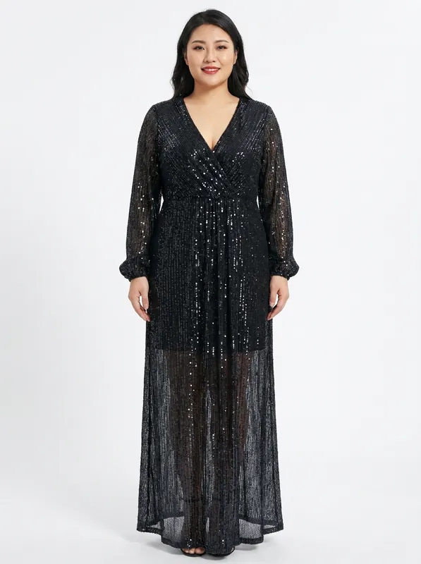 Lure Sequin Maxi Dress