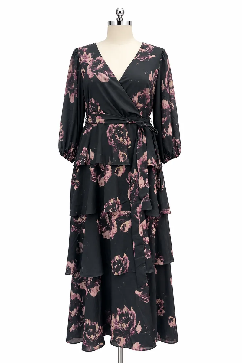 Georgette Digital Print Maxi Dress — view 1