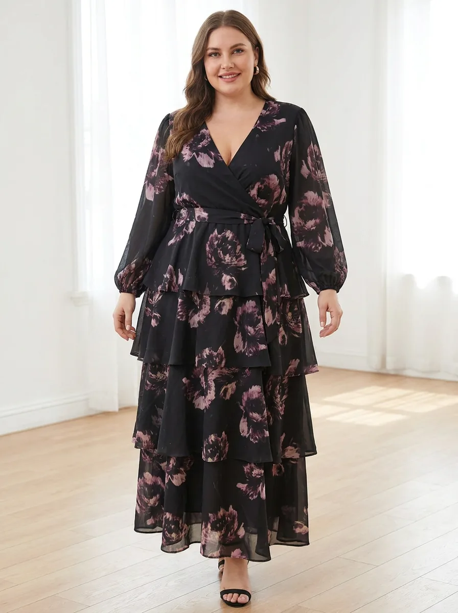 Georgette Digital Print Maxi Dress — view 2