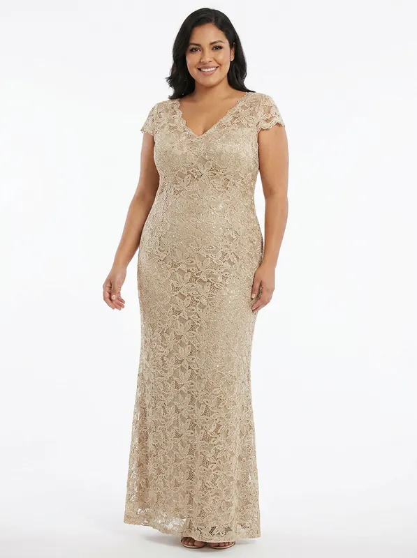 Faux Embroidery Print Maxi Dress