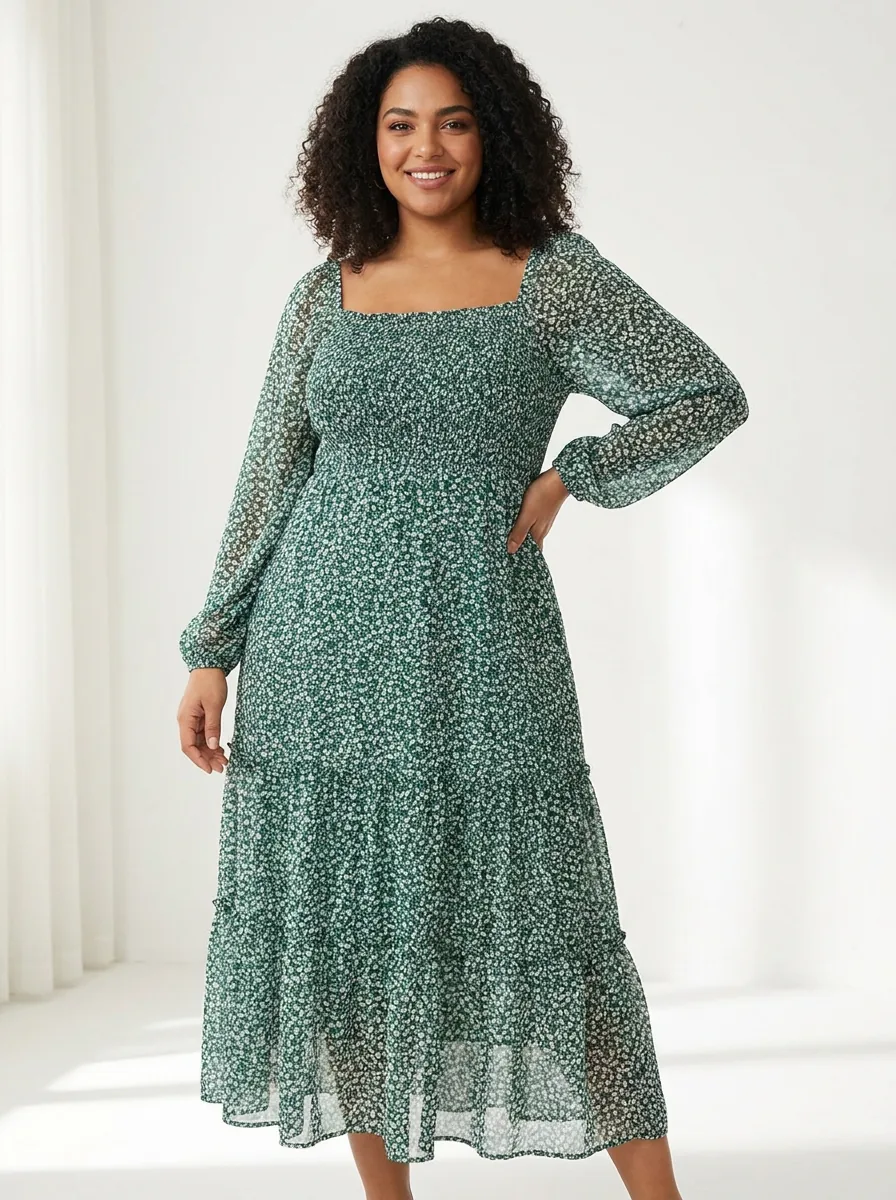 Digital Print Maxi Dress — view 2