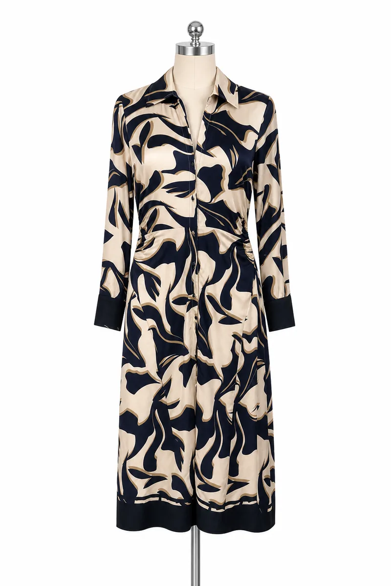 Solid Midi Dress — view 1