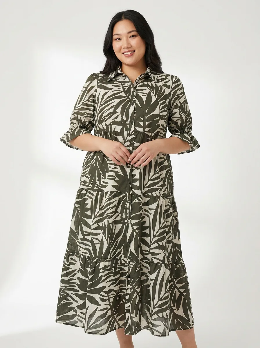 White Cotton Voile Maxi Dress — view 2