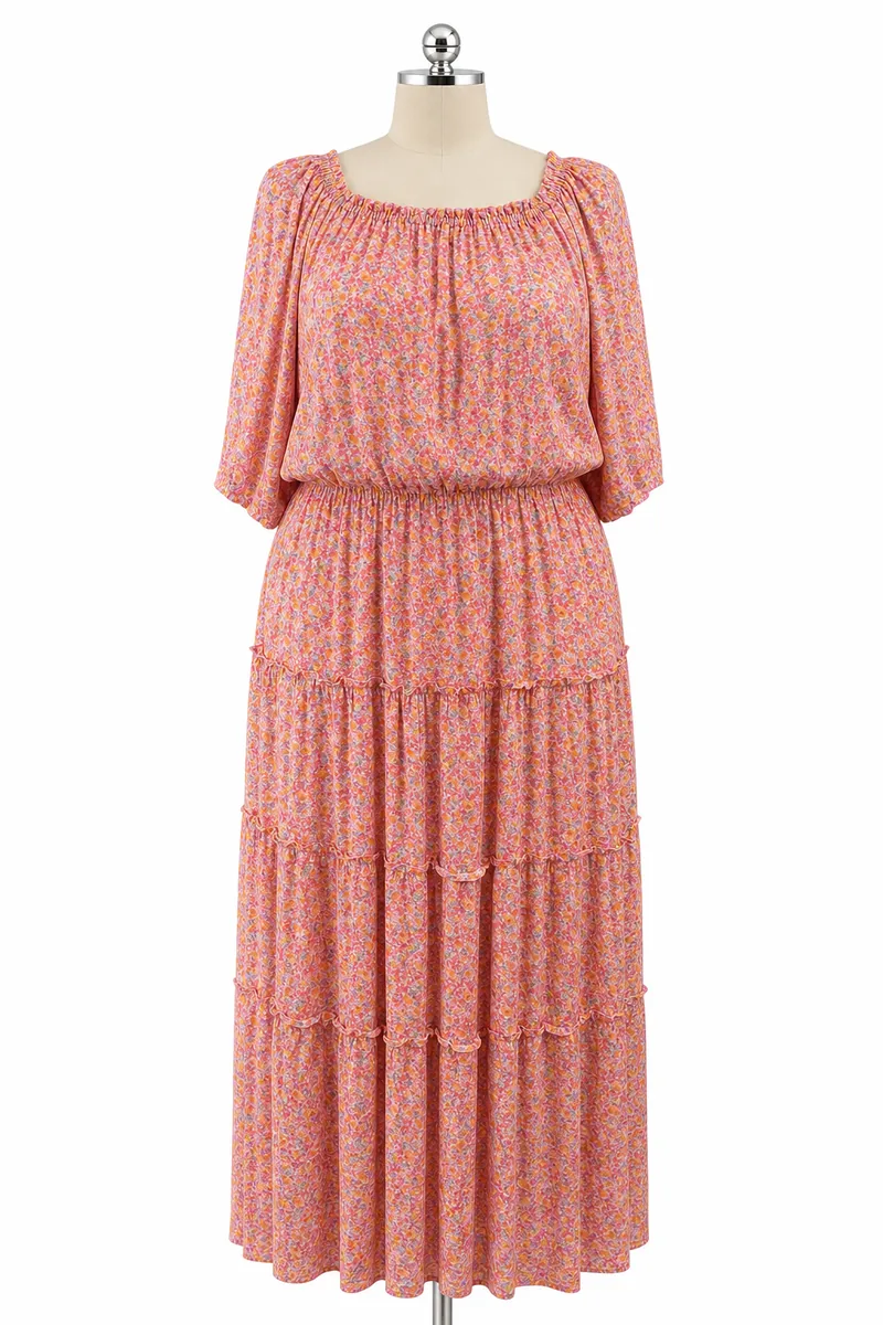 Digital Print Maxi Dress — view 1