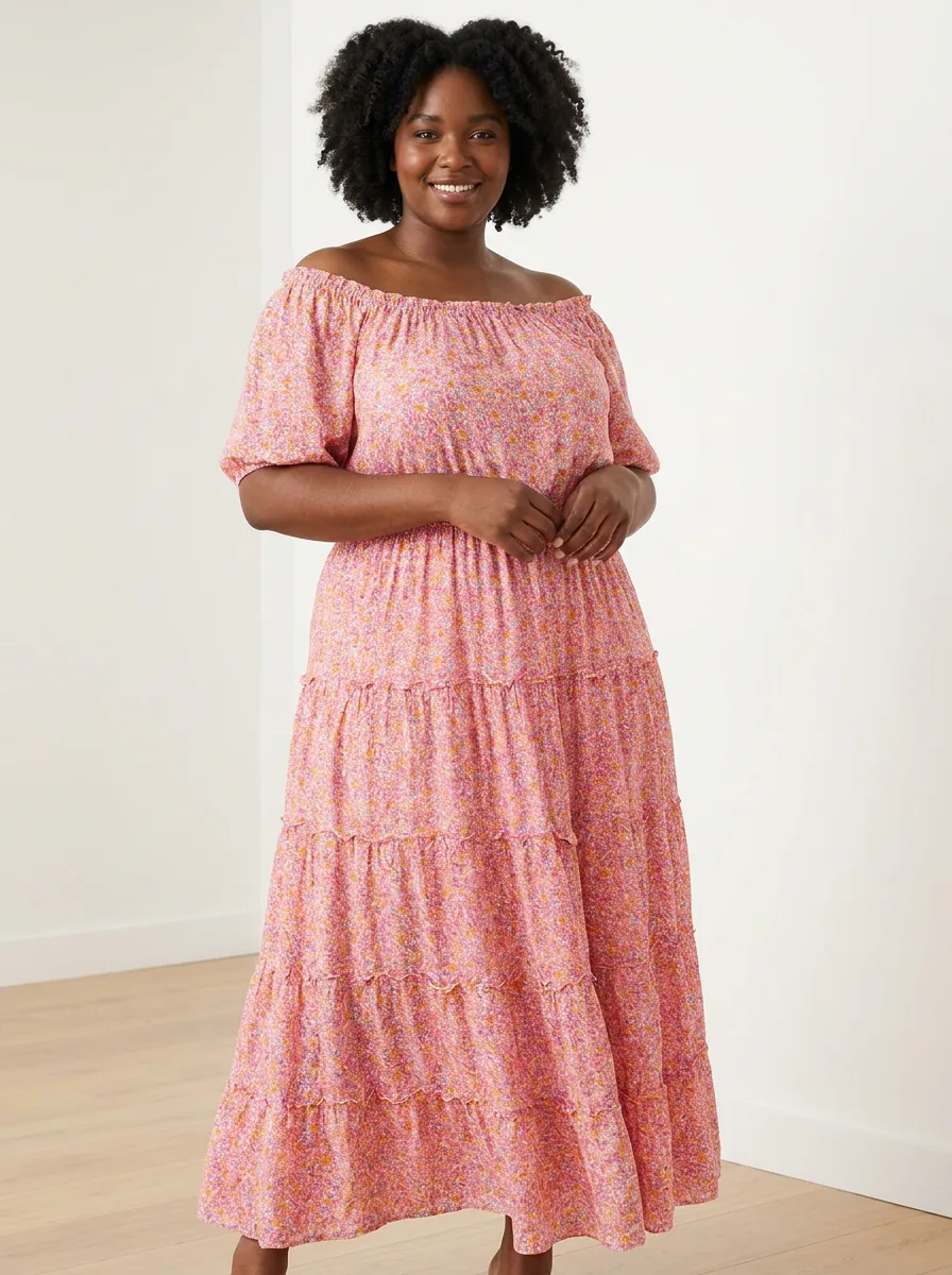 Digital Print Maxi Dress — view 2