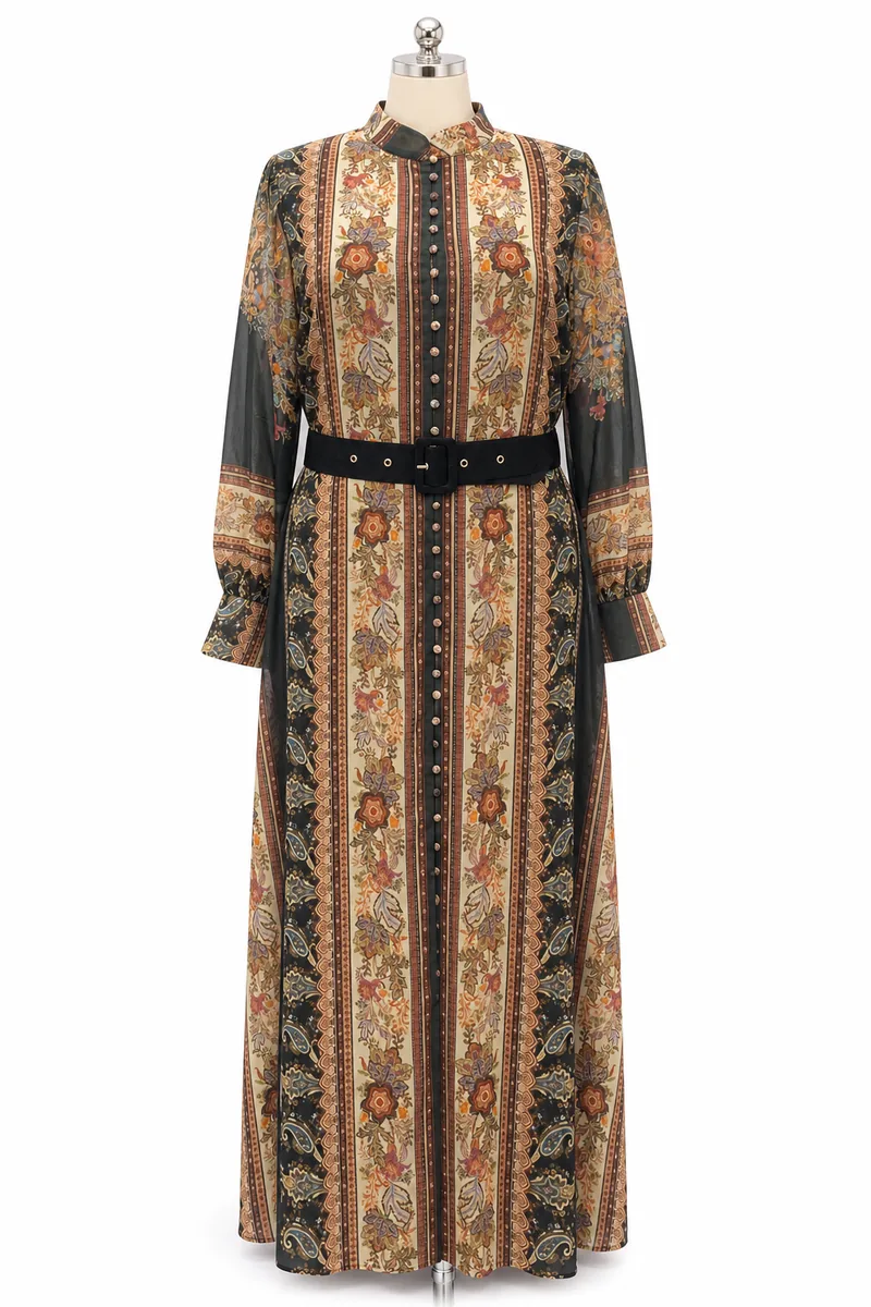 Evie Maxi Shirt Dress — view 1