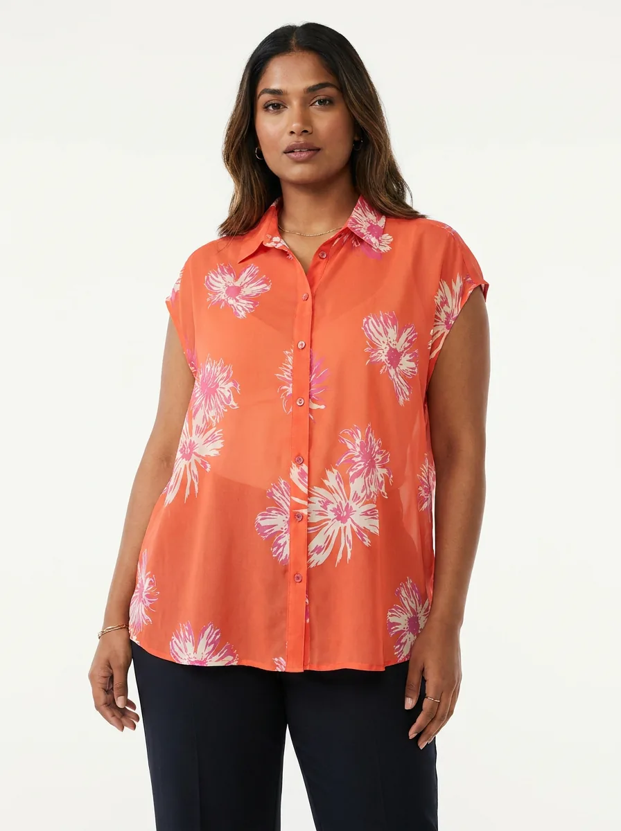 Chiffon Digital Print Maxi Dress — view 2