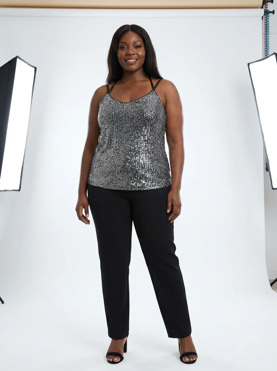 Sequin Maxi Dress — view 2