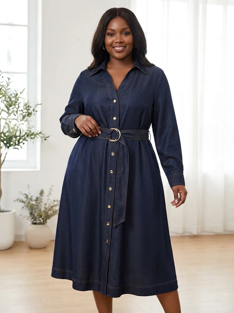 Juni Denim Dress — view 2