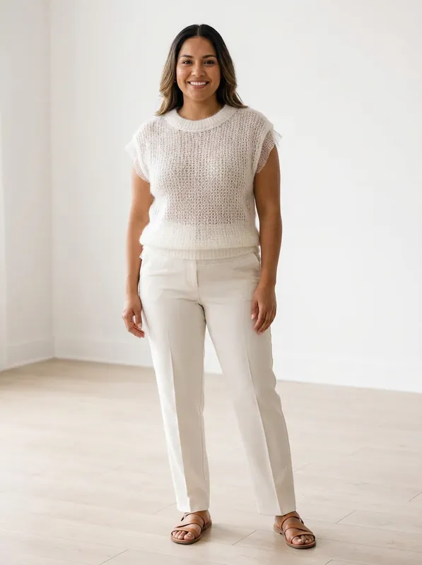 White/cream Mohair Sweater