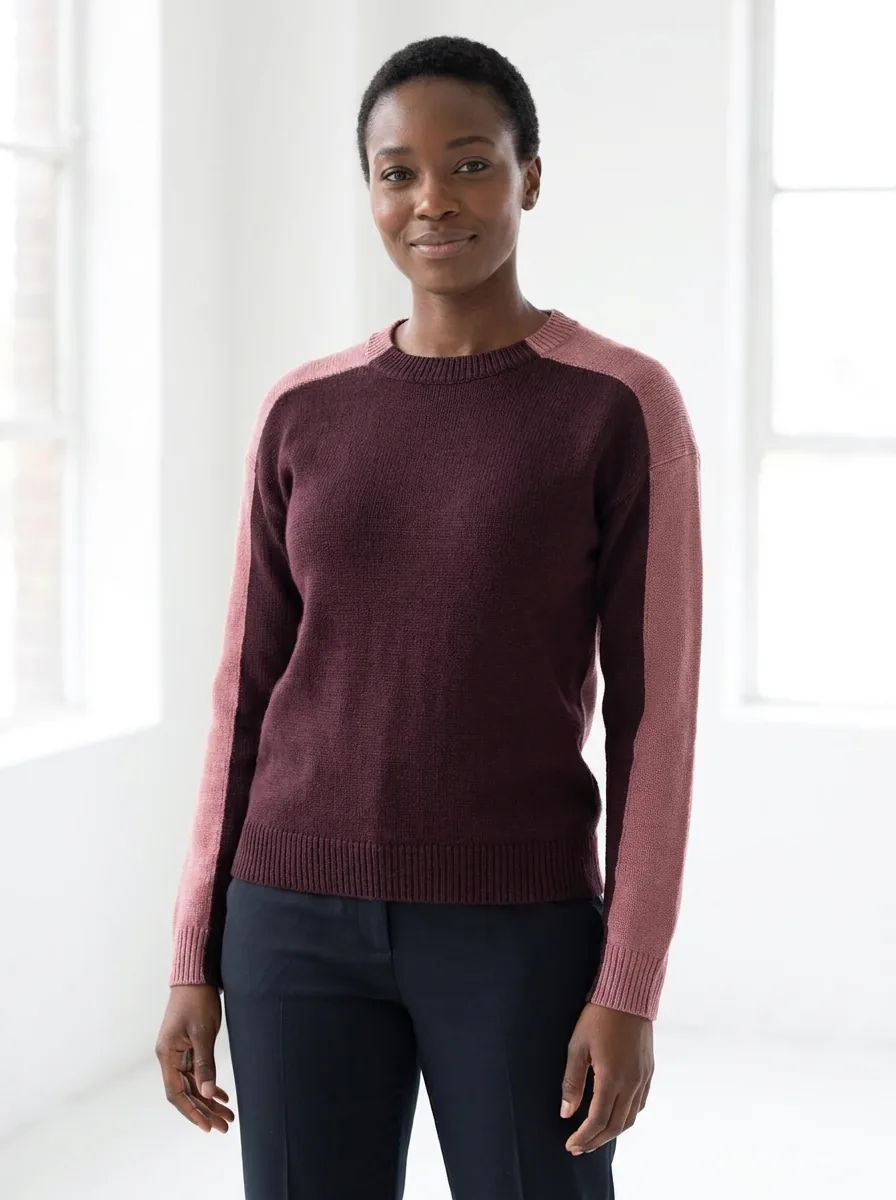 Pink/burgundy Two Tone Sweater — view 2