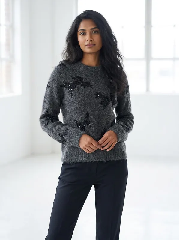 Dark Grey Mohair Sweater